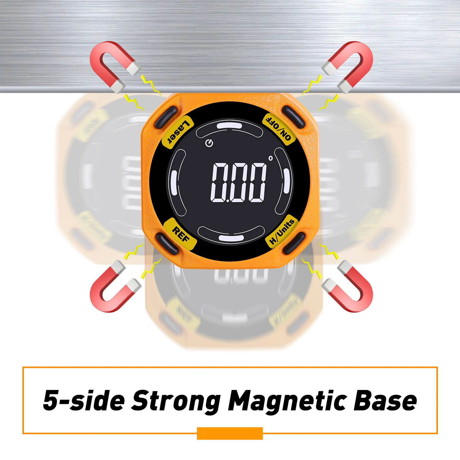 RZ Laser Angle Finder Digital Inclinometer 3-in-1 Line Protractor 4X90 Degree Angle Gauge Level With Laser Horizontal Vertical