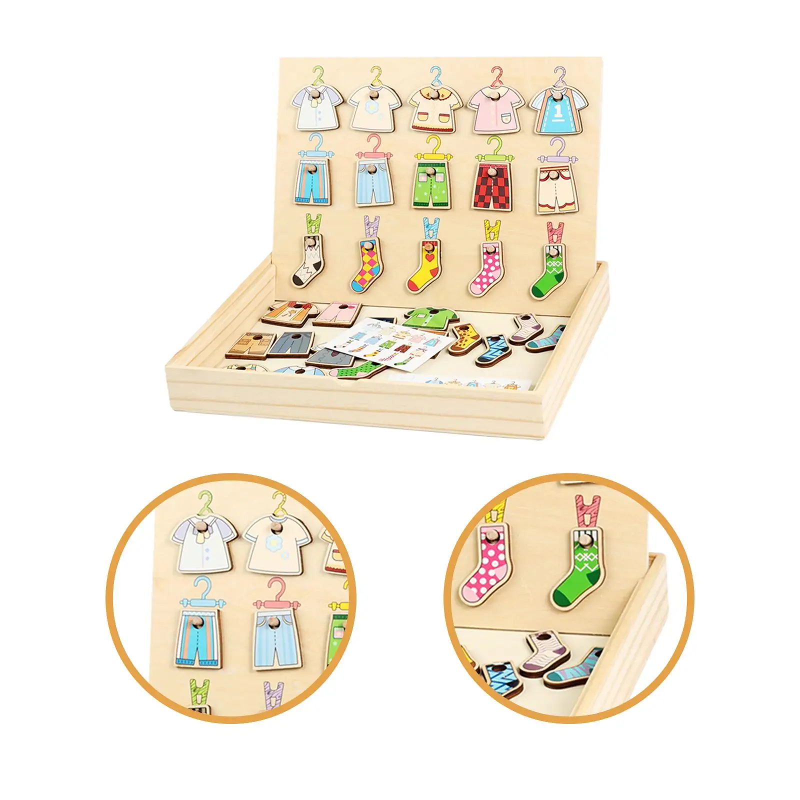 لعبة مطابقة الألوان على شكل الأطفال، ملابس معلقة، التنسيق بين اليد والعين، ألعاب تعليمية ألعاب تعليمية مبكرة للأطفال