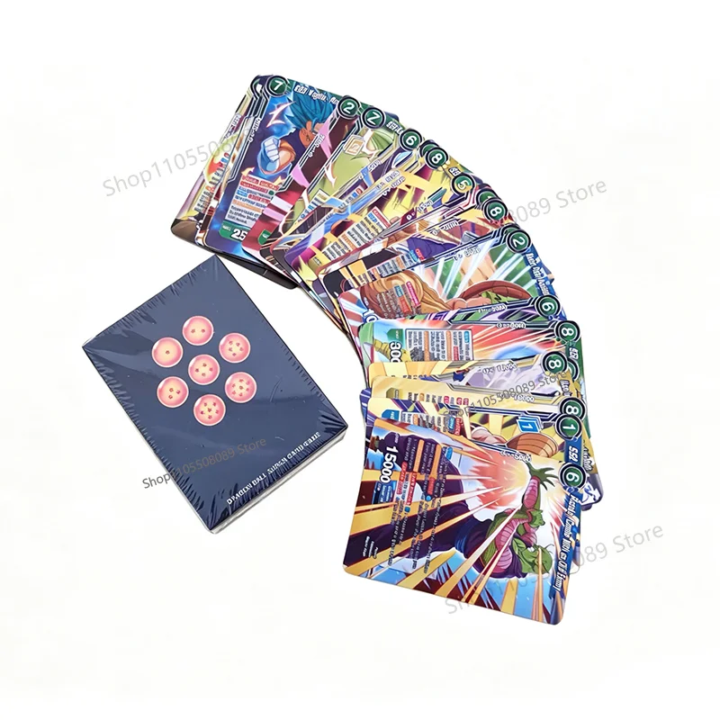 50Pcs Dragon Ball Card Creative Cartoon Saiyan Goku Vegeta Game Cards High-value Fashionable Personalized Student Board Game