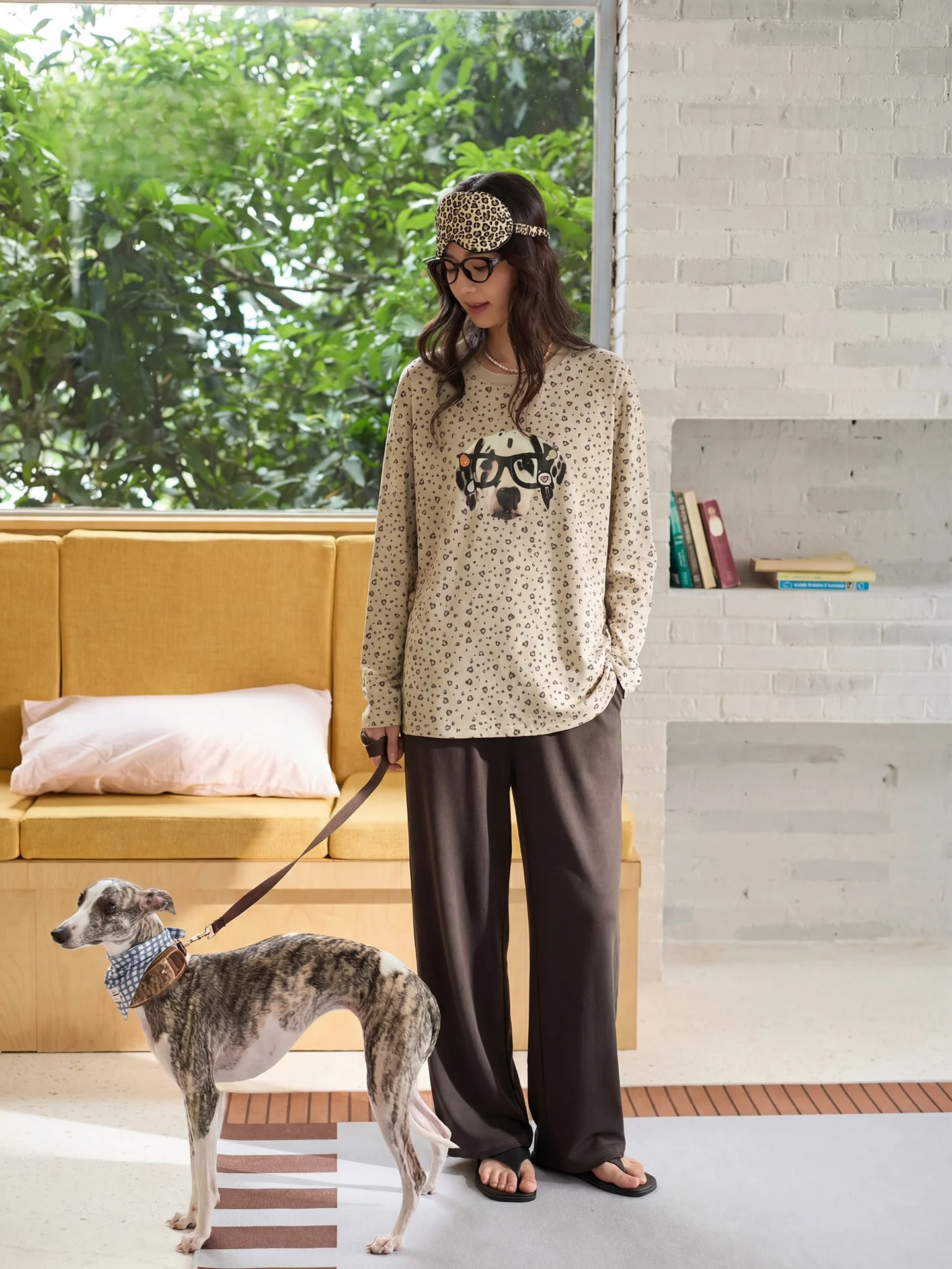 ropa-de-dormir-de-algodon-puro-para-mujer-otono-invierno-cuello-redondo-manga-larga-pantalones-largos-estampado-de-lunares-estampado-de-perro-pequeno-ropa-informal-para-exteriores