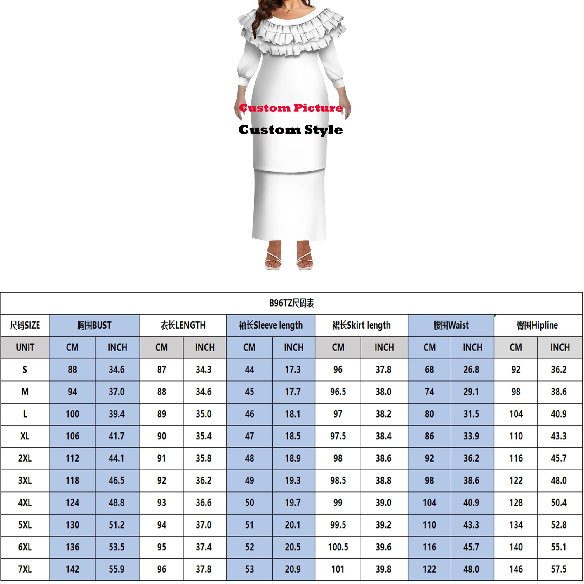 Tasse incluse feuille de Lotus dentelle col rond mince Puletasi costume Long robe chemise décontractée pour hommes vêtements de Couple motif personnalisé polynésien