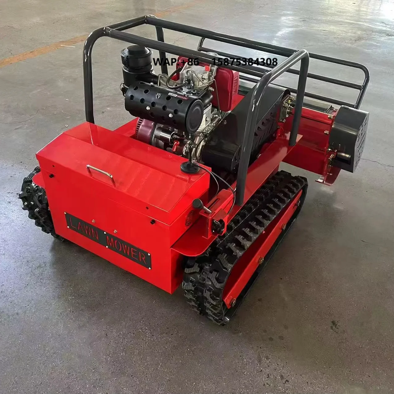 Small Lawn Mower Low Price 1.2m Cutting Width Lawn Mower with Remote Control