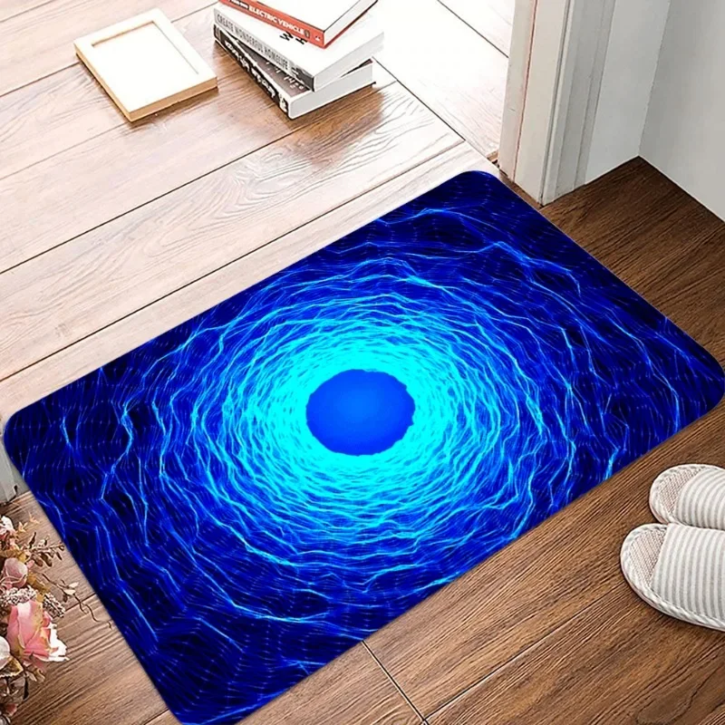 3D Vortex Non-Slip Waterproof Doormat Easy Clean Entrance Floor Mat Home Decor Durable Sci Fi Cool Fashionable and Beautiful