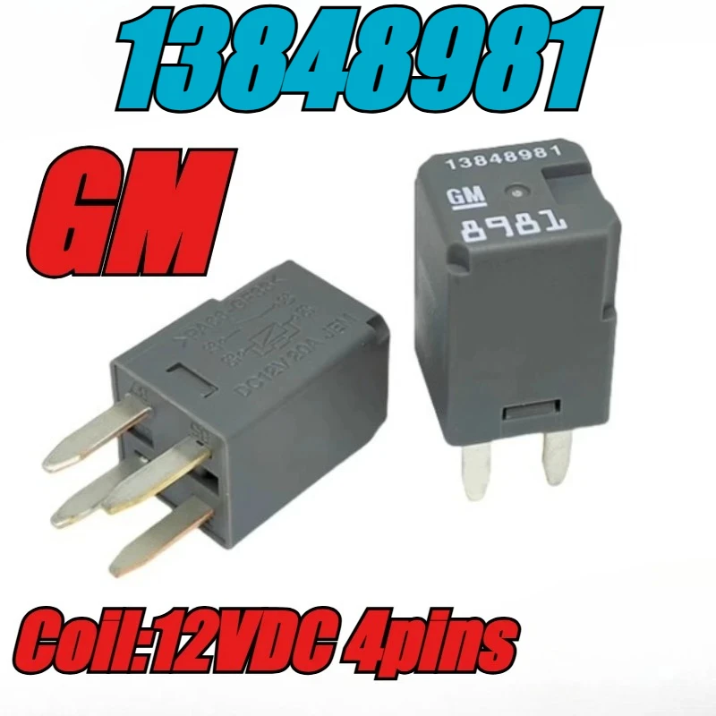 (Novo original) 1 pçs/lote 100% relé genuíno original: GM 13848981 13500113 12V 20A 4 pinos relé de bomba de combustível automotiva