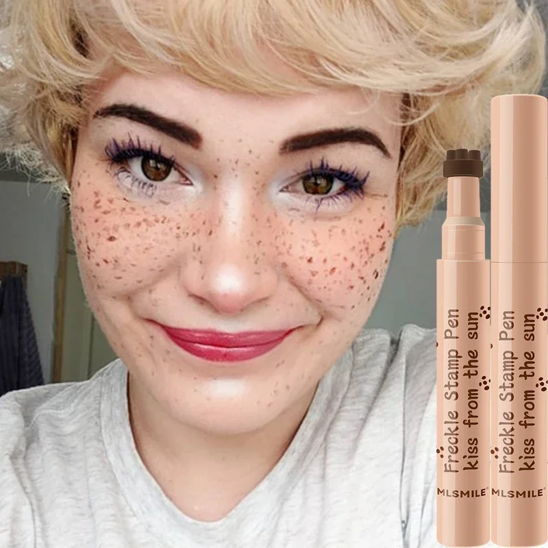 Natural Face Fake Freckles Pen, Impermeável, Lifelike, Caneta Sardas para Olhar de Longa Duração, Ponto Ponto, Ferramentas de Maquiagem, Cosméticos