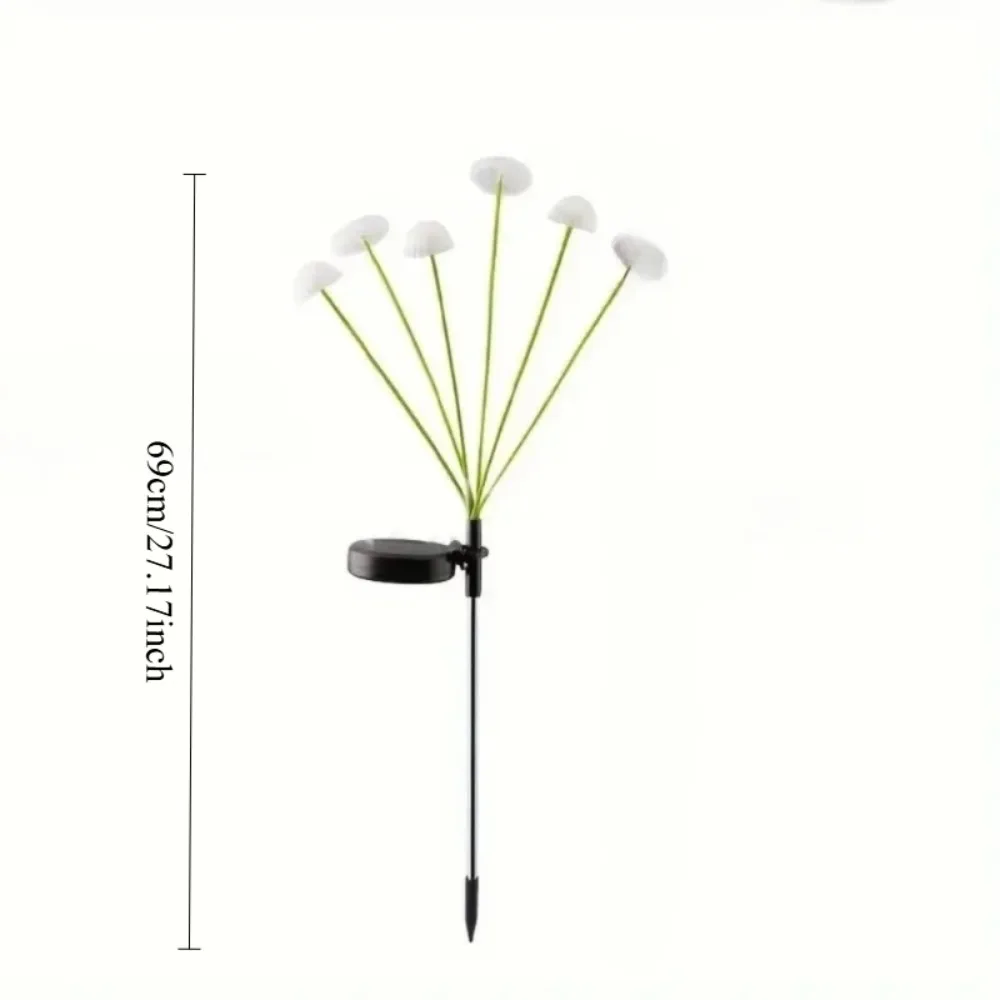 Courtyard Lawn Lights Decorative Lights Colored Lights Solar Mushroom Headlights Outdoor Home Gardens Balconies Ambient Lights image 5