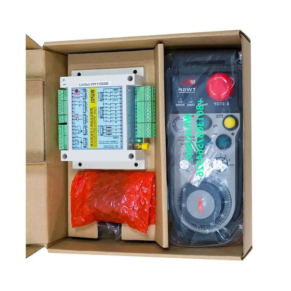 Gerador de Pulso Manual (MPG) Eletrônico Sem Fio CNC de 6 Eixos Aprimorado com Handwheel e Estop para SIEMENS MITSUBISHI FANUC FAGOR