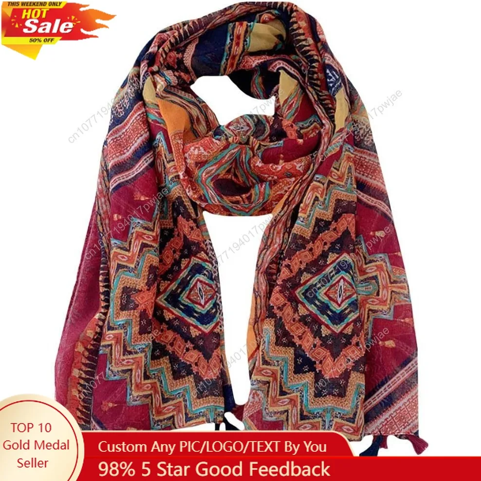 

Van Caro Scarfs for Women Lightweight Floral Scarf Soft Long Fashion Scarves Sun-proof Wrap Shawl