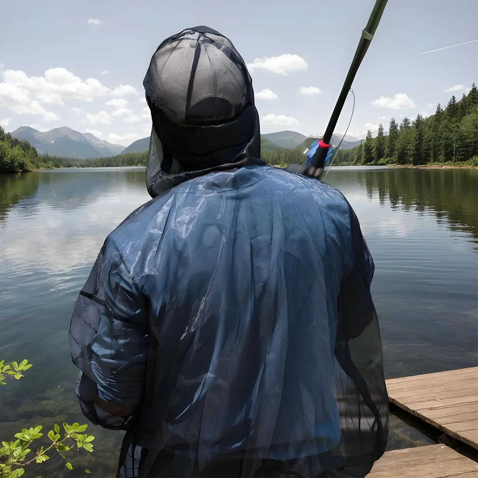 

Fly Suit Lightweight Fly Suit Flexible Breathable Protective Camping Accessories For Men Women Hiking Outdoor Activities Travel