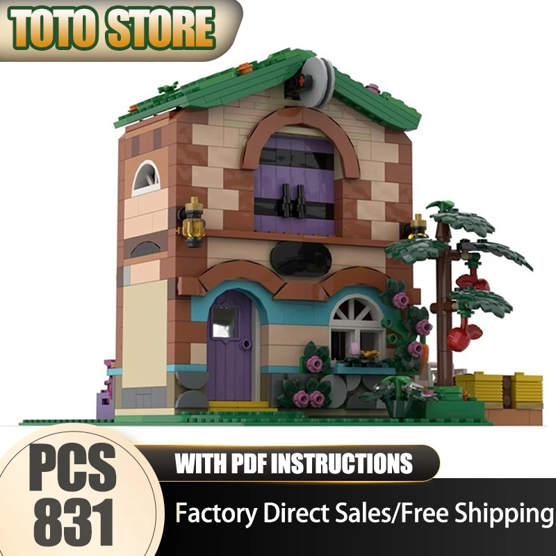مدينة شارع عرض Moc قوالب بناء مزرعة منزل نموذج التكنولوجيا وحدات نموذج لعبة المكعبات لتقوم بها بنفسك تجميع البناء الهدايا #1