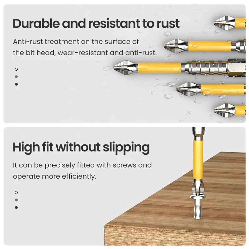 Threaded Cross Non-slip Toothed S2 Alloy Material Special Original High Impact Hand Drill Bit