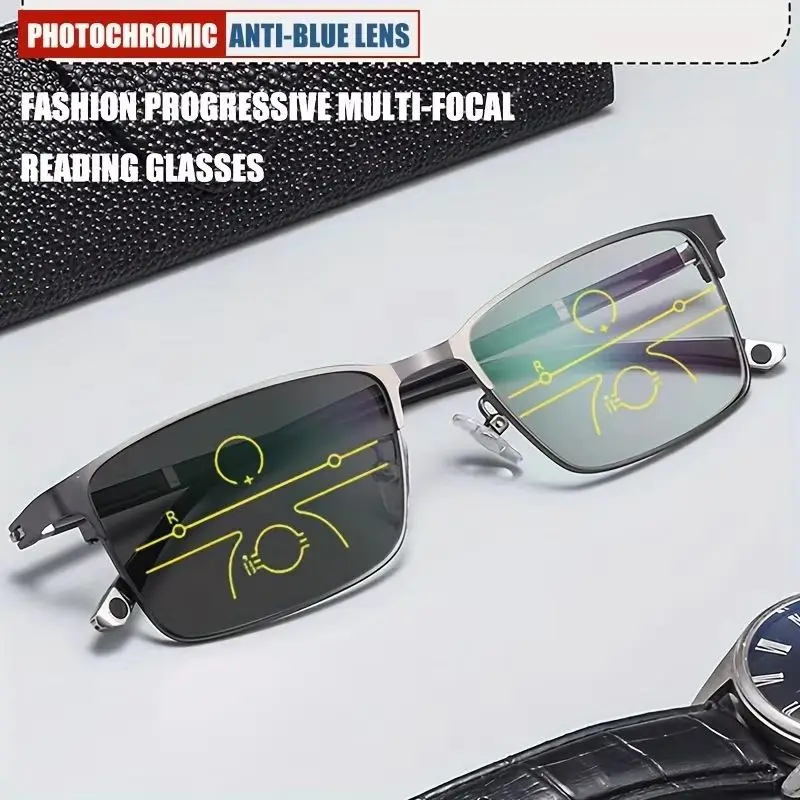 2026 2026 Progressive Multifocal Reading Glasses Metal Alloy Men Women Photochromic Presbyopia Eyeglasses Far Near Eyewear Ultralight - Aliexpress Deal