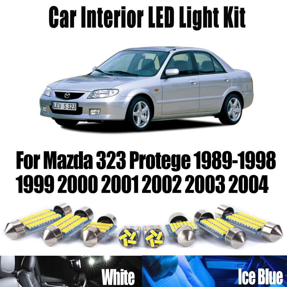 LED Interior Dome Reading Trunk Light Kit For Mazda 323 Protege 1989-1997 1998 1999 2000 2001 2002 2003 2004 Car Accessories