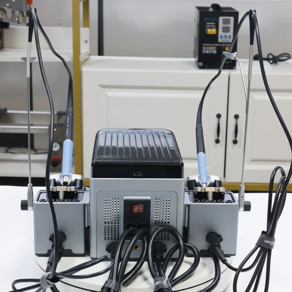 T420D Soldering Dual-Station Smart Temperature Control with C245 C210 Handle Soldering Iron Tips Repair Tool