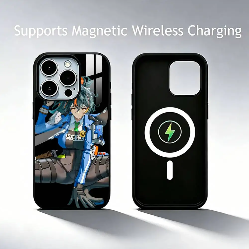 ZZZ- Zhu Yuan  Phone Case For iPhone17,16,15,14,13,12,11 Plus,Pro Supports Magnetic Wireless Charging