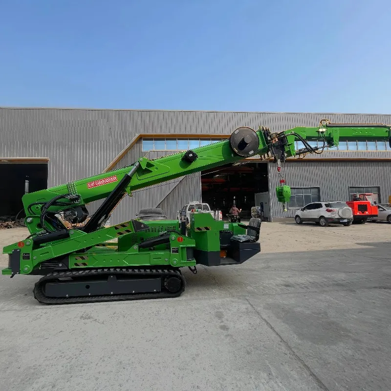 Customized Crane Heavy Duty 8 10 12ton Spyder Crawler Crane Hydraulic Outrigger Remote Control Spider Jib Crane