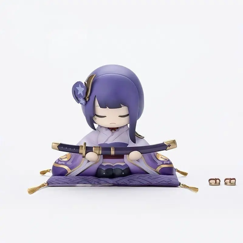 Anime Figur Genshin Impact Beelzebul 10 cm PVC Raiden Shogun Modell Spielzeug Für Jungen Geschenk Sammlung Action-figuren Weihnachten Geschenke