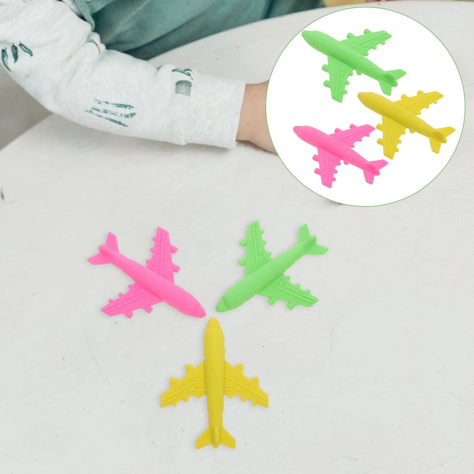 

18Pcs Airplane Erasers Cool Erasers for Supplies Student Stationery Classroom Prizes Party Gifts