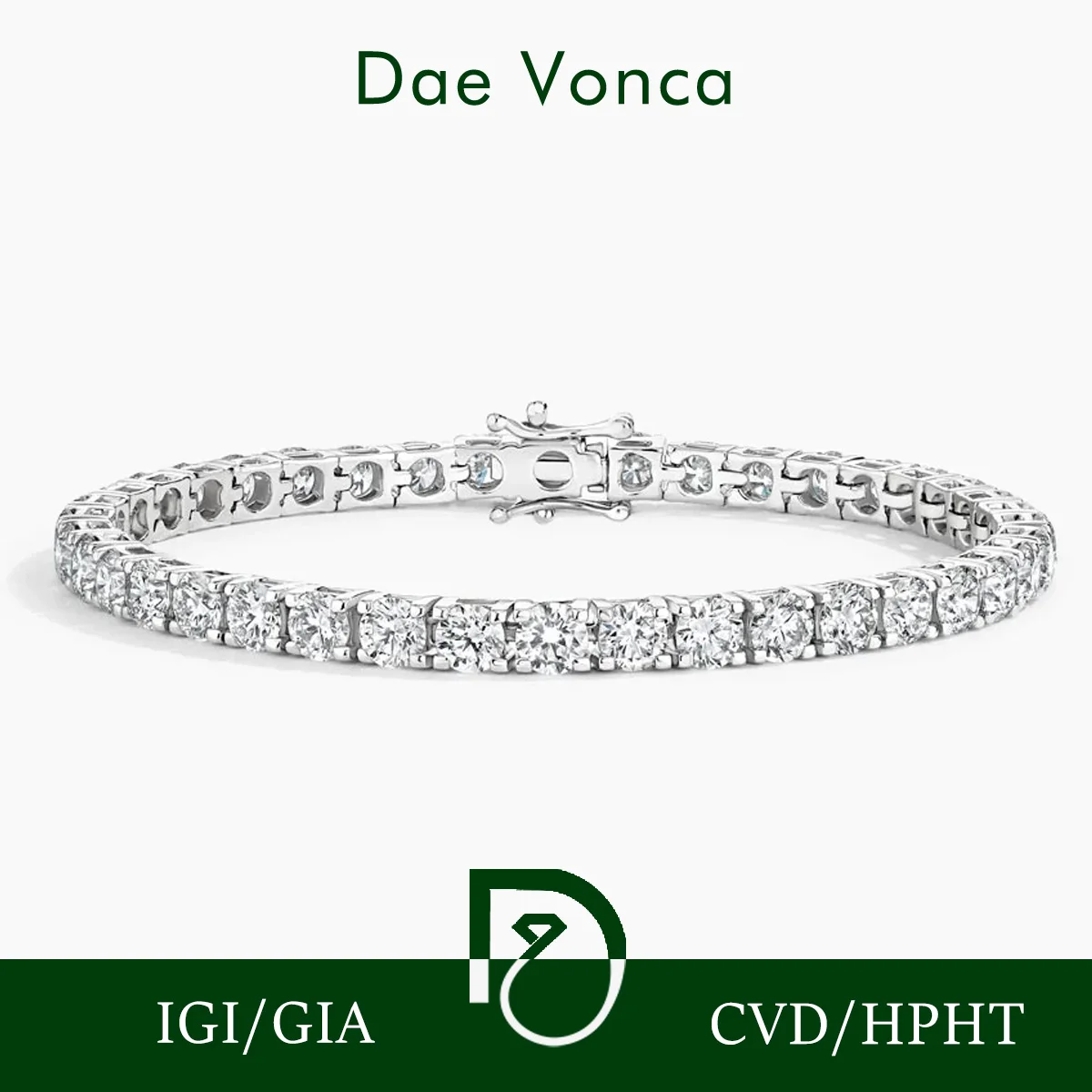 5mm Round Lab Diamonds Tennis Bracelet  VVS/VS Lab Created Diamond Luxury Bracelet 9K/14K Gold Lab Grown Diamonds Line Bracelet