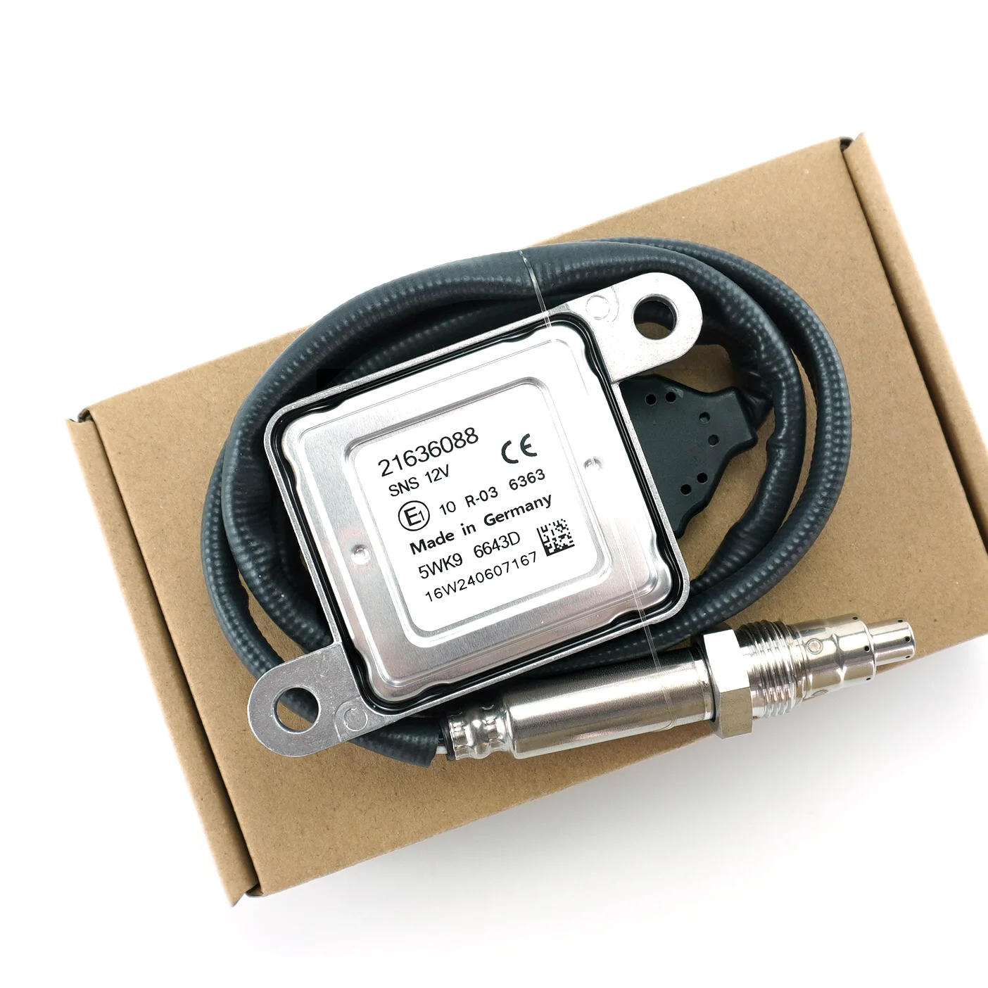 

5WK96643D New Nitrogen Oxide Nox Sensor 21636088 Post-Cat Fit For 12V Volvo D11 D13 D16 5WK9 6643D