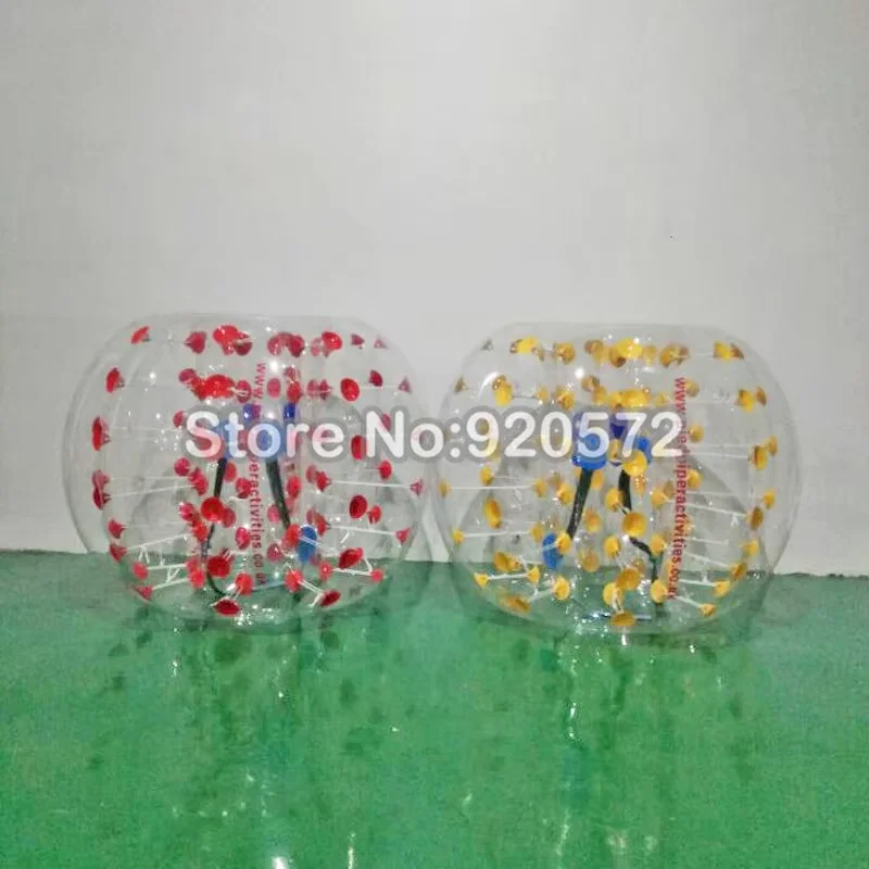 Kinder spielen 0,8 mm PVC-Stoßstangenball 1,2 m Stoßstangenball aufblasbarer Körper Graskörper Zorb-Ball aufblasbarer Loopyball-Anzug