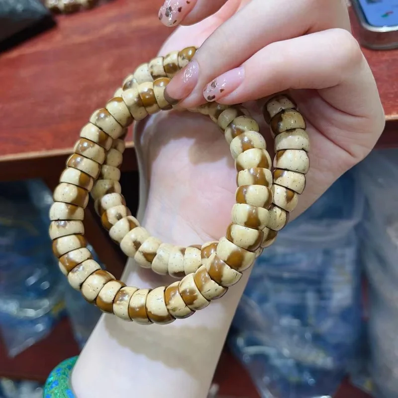 Flower-Patterned Panda, Purple Gold Rat, And Golden Rice Bowl Single-Strand Bracelet