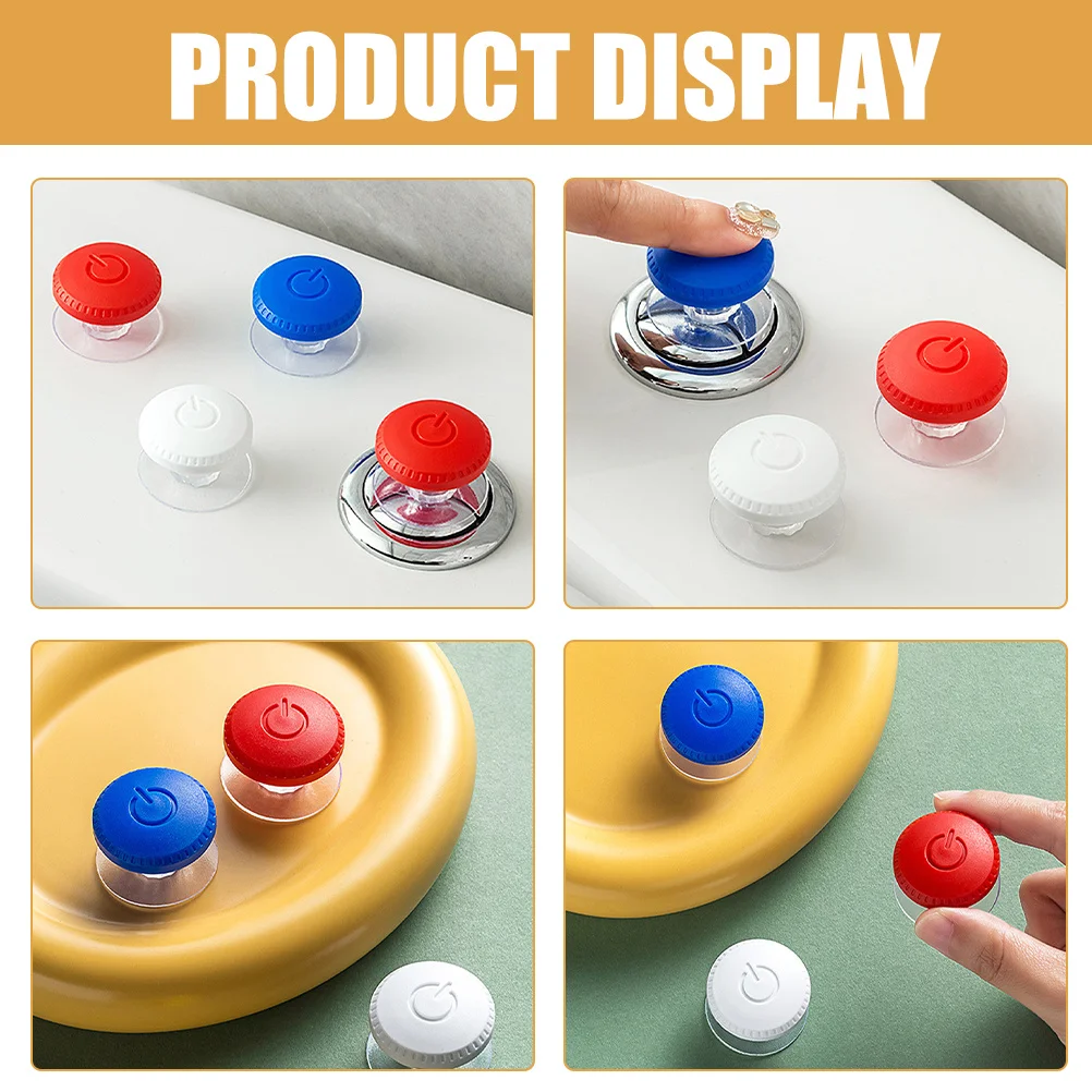 

3Pcs Toilet Tank Button Accessories Universal Flush Button for Toilets Stable Material Contemporary Style Easy Fit