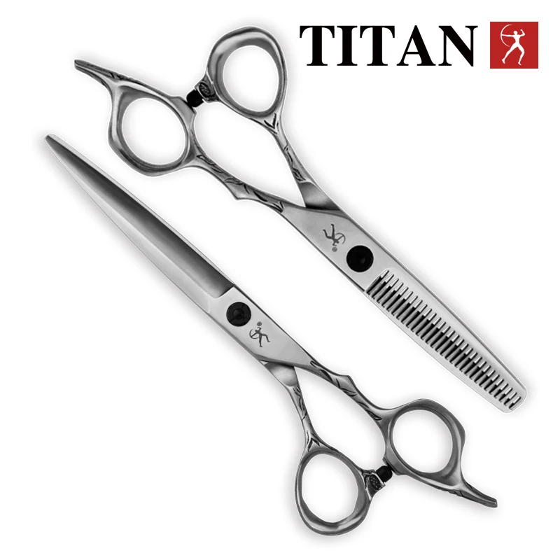 Titan hair scissors cut hair shears cutting hairdressing  vg10 steel, hand made sharp scissors