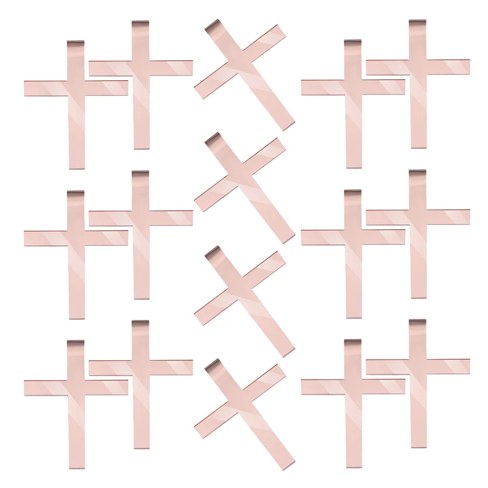

20Pcs Cross Cake Topper Decorative Inserts for Cake Decorating Holy Communion Celebration Lightweight Party Dessert Toppers