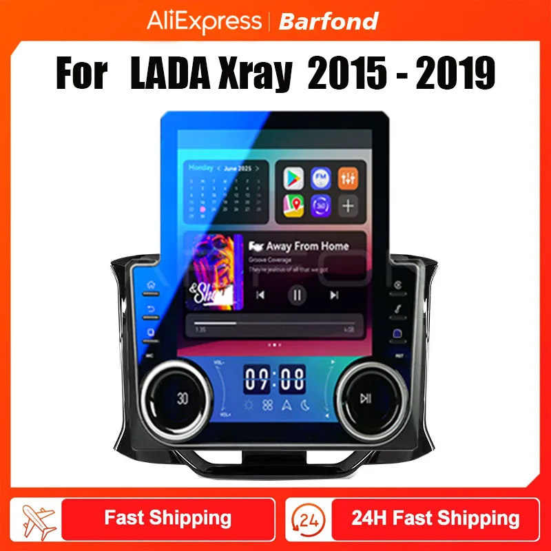 Car Radio Android 13 Carplay For LADA Xray X ray 2015 - 2019 Multimedia Player Stereo Autoradio GPS Navigation 4G DSP