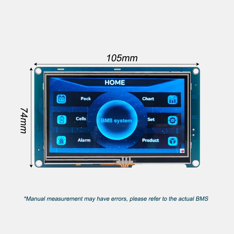 Akcesoria TDT Smart bms ekran LCD widok napięcie prądu Temperture SOC RS485/CAN ekran dotykowy LCD