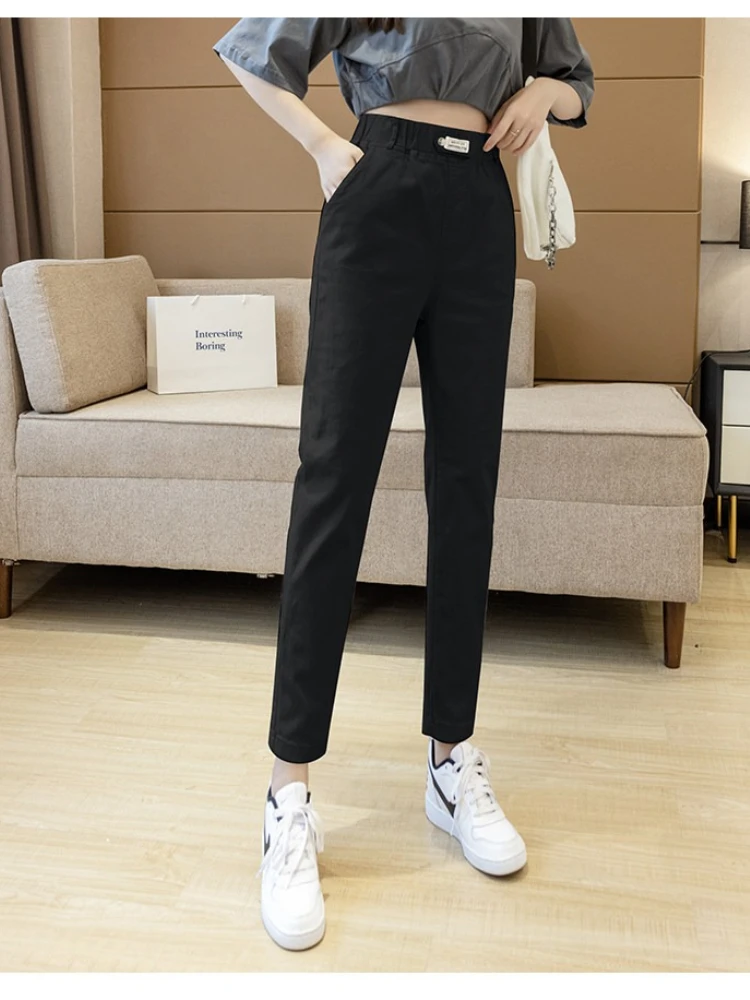 Elastic High Waisted Straight Leg Jeans Women In Spring And Summer 2026 5