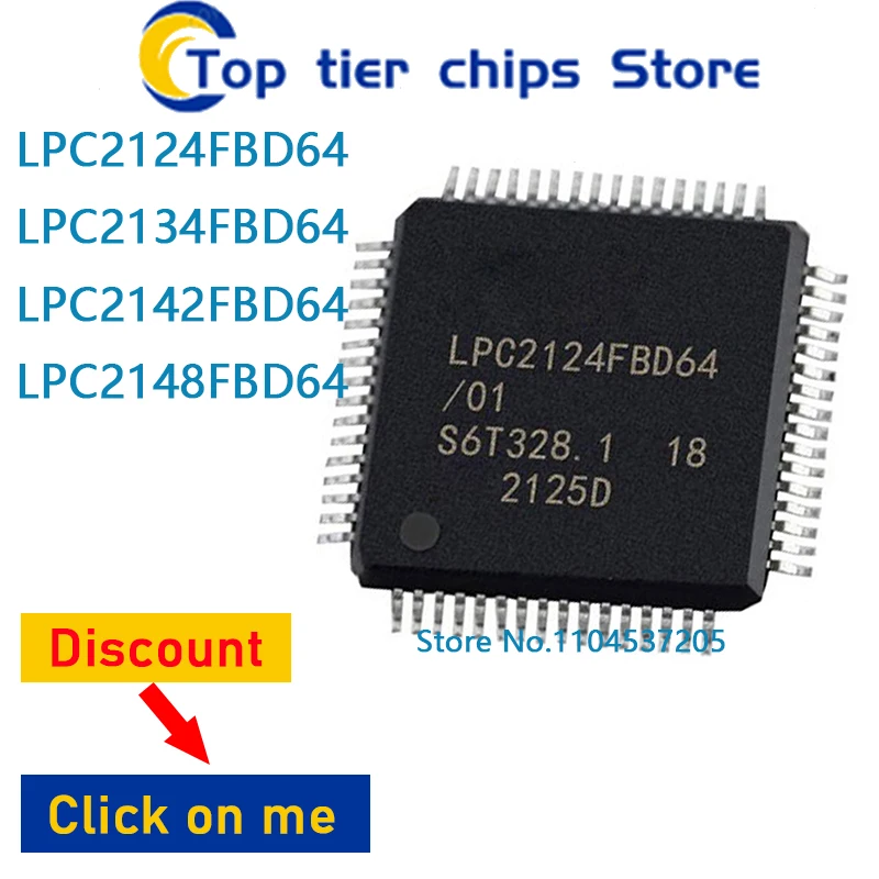 

1-5 шт./лот LPC2124FBD64 LPC2134FBD64 LPC2142FBD64 LPC2148FBD64 QFP 100% НОВЫЕ