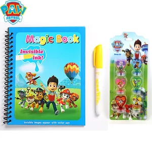 Buku Sihir Patroli Kaki Asli Mainan Puzzle Lukisan Air Grafiti Kreatif Anak-anak Hadiah Cetak Kartun Segel Model Anjing Anime Hadiah Cetak Kartun Segel 8 anjing patroli paw penjualan terbaik - №