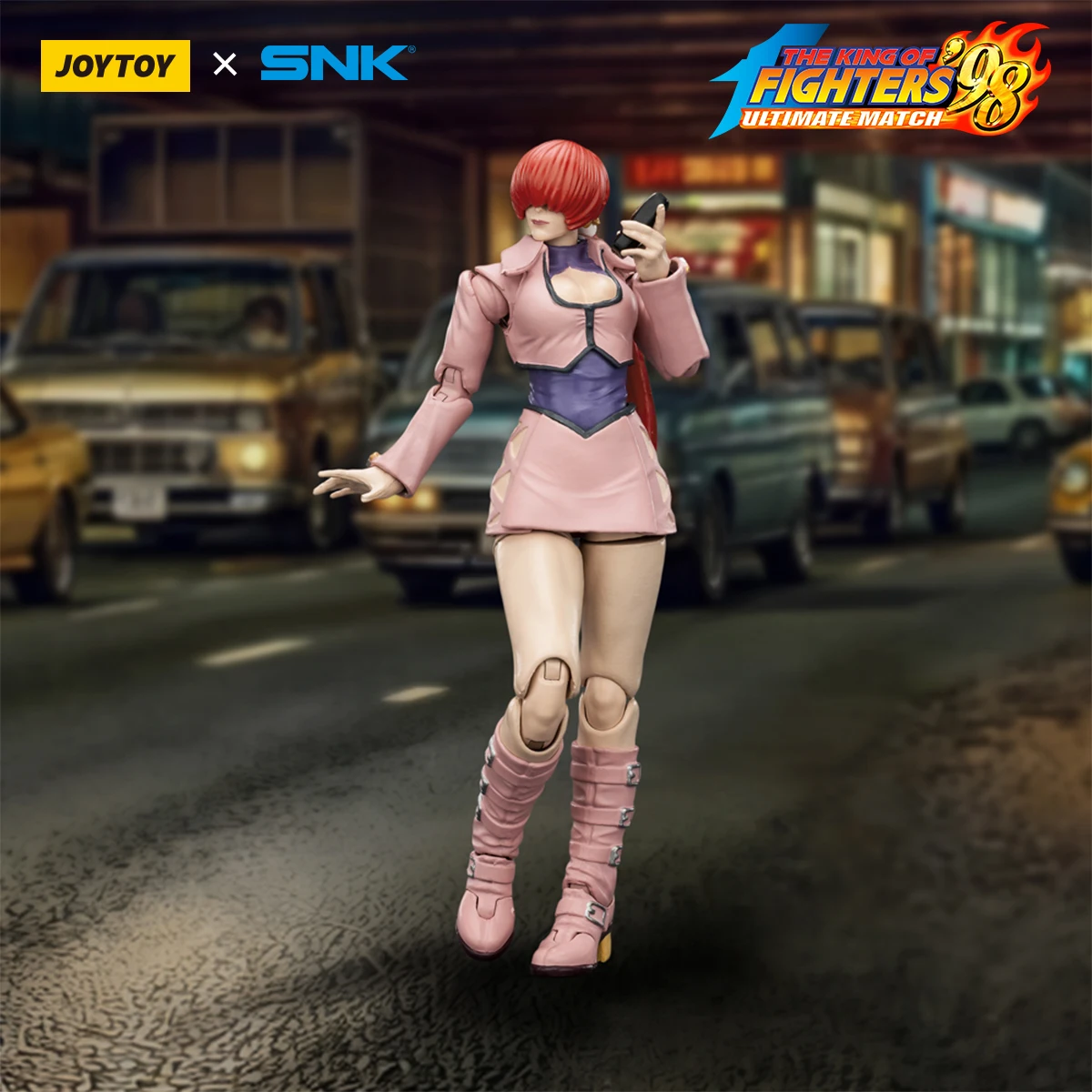 

JOYTOY SNK 1/18 Action Figure KOF'98UM Orochi Team Yashiro Nanakase Shermie Chris Model Collectible Toys Gifts