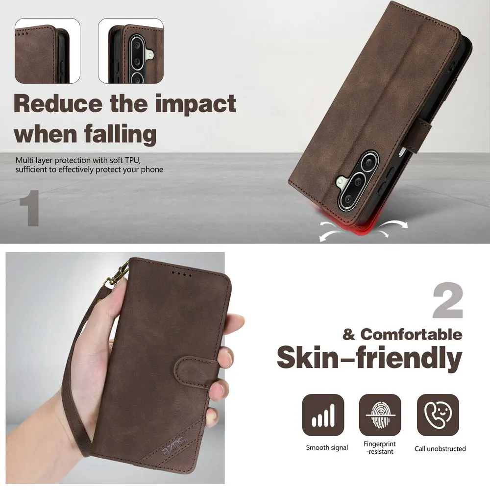 A57 A37 A27 A17 5G Flip Case For Samsng Galaxy A57 RFID Blocking Leather Wallet Funda Samsung A37 A27 A17 A07 A 57 27 37 Cover