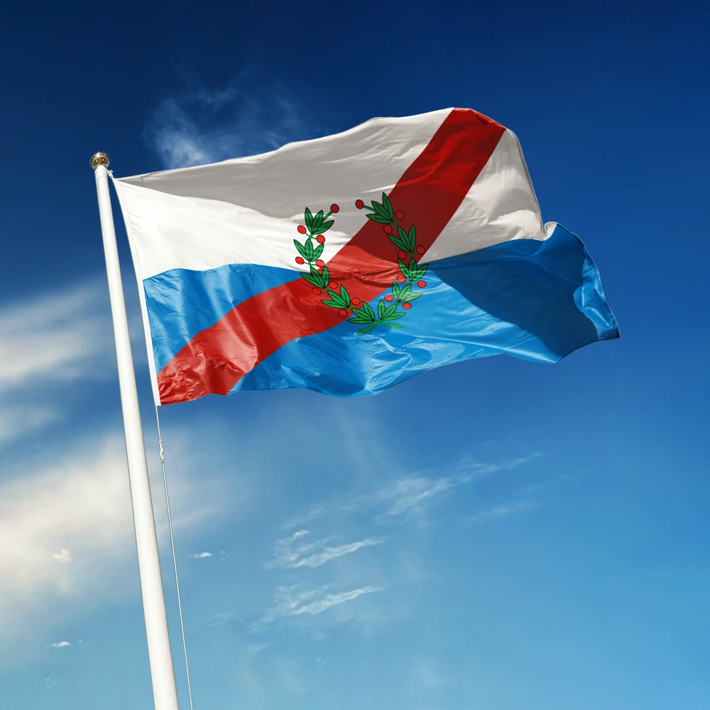Bandera de La Rioja de 3x5 pies, colores vivos y resistentes a la decoloración. Bandera de Jujuy de Argentina, poliéster con ojales de latón, 3 x 5 pies.
