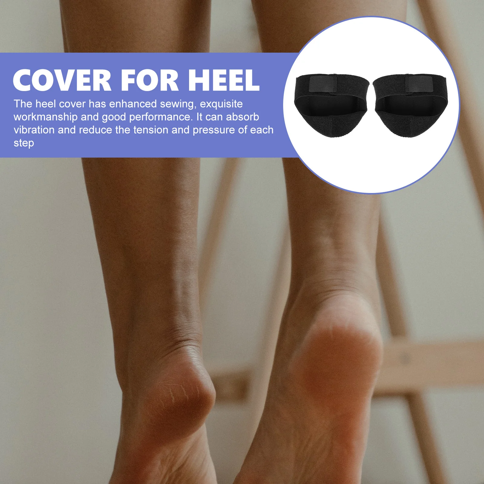 

Protector Comfortable Supple Cushion Breathable Cover Adjustable AntiSlip Sock Pain Relief Reusable Washable Vibration