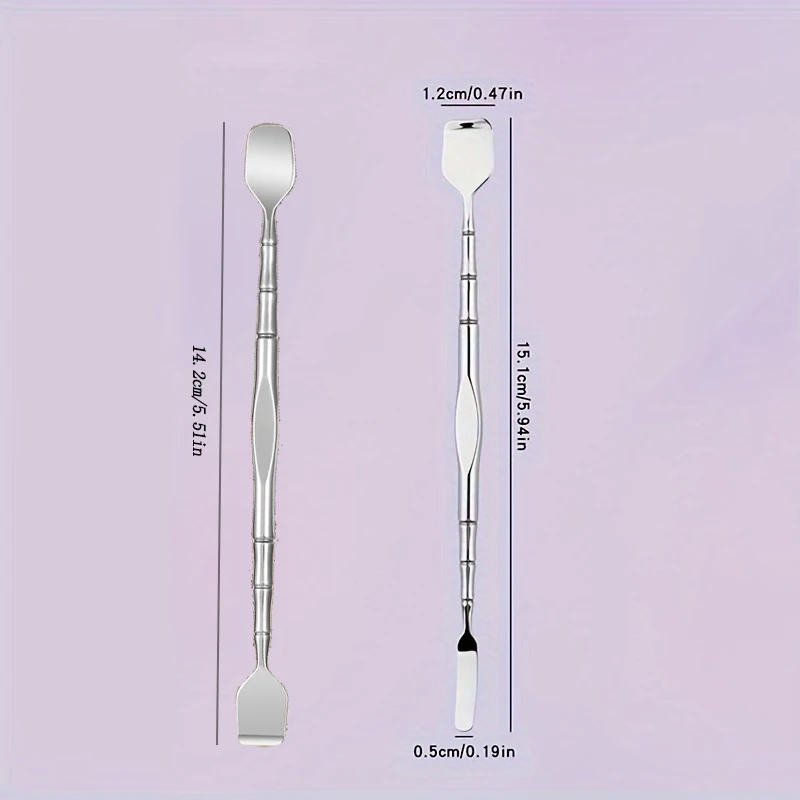 2 Stück professioneller Mitesser-Entferner aus Edelstahl – Dual-Ended-Peeling-Spatel für Schönheitssalons – hypoallergen, wiederverwendbar