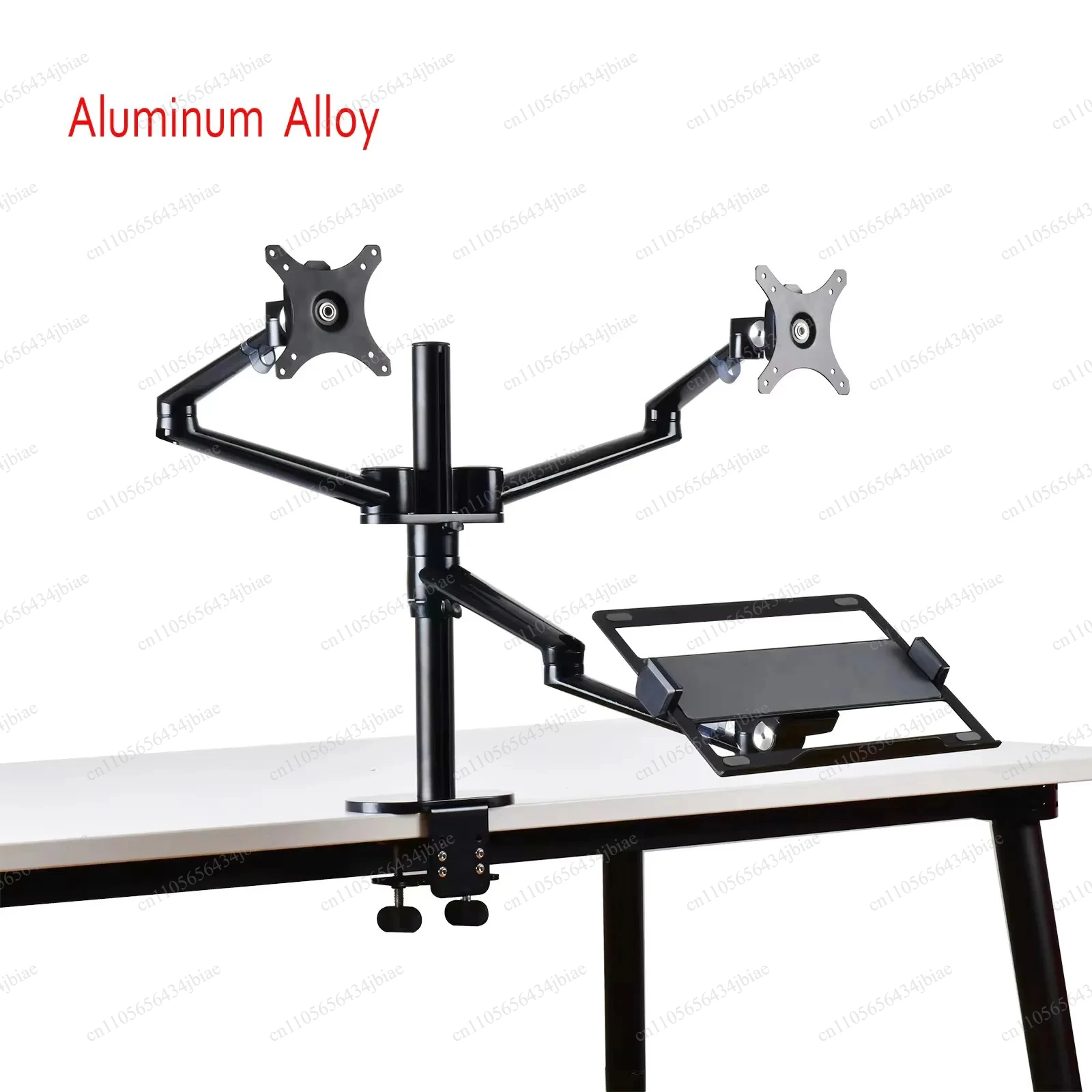 Holder Stand Full Motion Triple Mount Arm OL-10T Aluminum Height Adjust Desktop Dual 17-32 Inch Monitor Holder+12-17 Inch