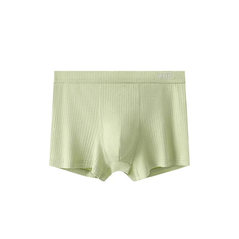 Cotton Men's Underwear Antibacterial Large Breathable Flat Shorts 3PCS