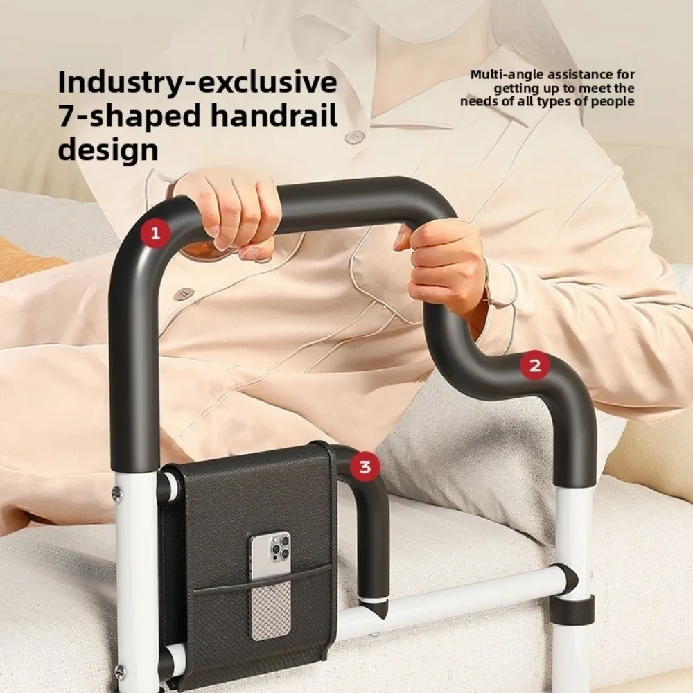 Protector de riel de cama ajustable, barandilla lateral anticaída resistente, barandillas de noche, barrera de cama de seguridad antideslizante asistiva para discapacitados