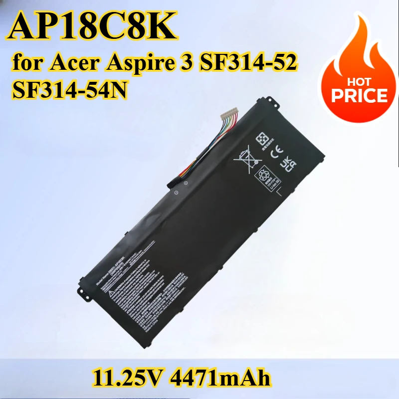 

AP18C8K Аккумулятор для ноутбука Acer Aspire 3 SF314-52 SF314-54N Aspire 5 A514 A317 A715 A515 A715 Swift 3 SF314-57G SF314-32 42 58G