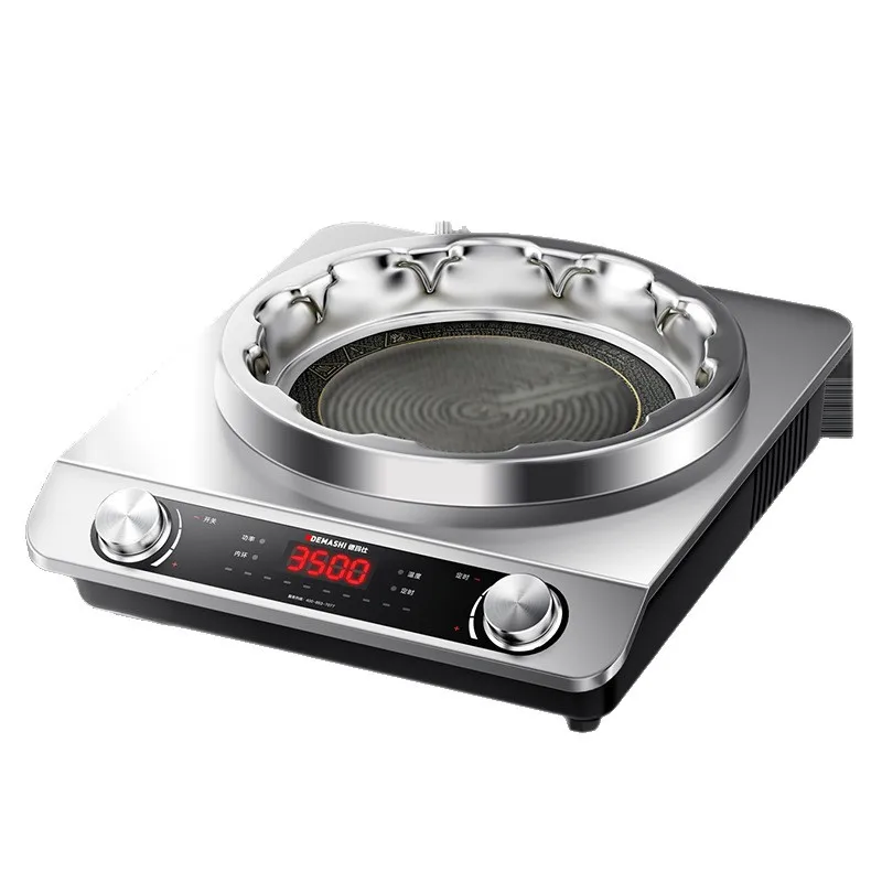 Electric Cooktop, 3500W High Power, Flat and Concave Surface, Suitable for All Pots, Home and Commercial Use, Fast Heating