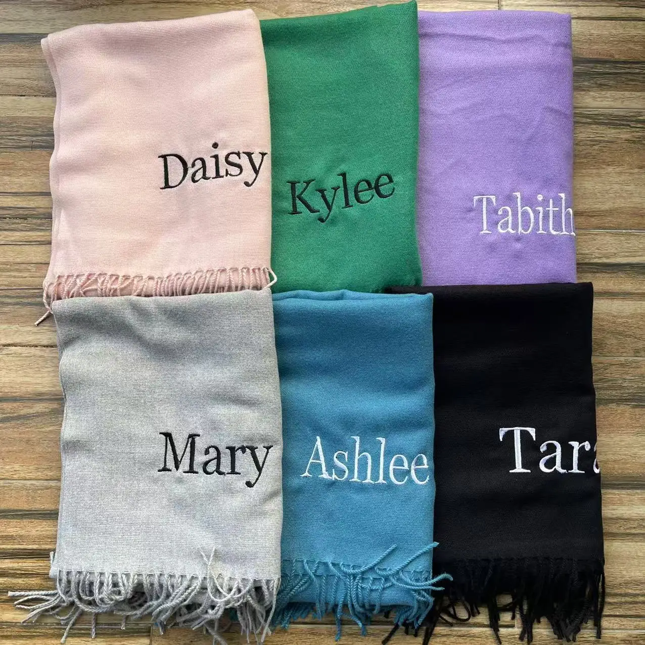 

Personalised Fancy Scarf With Name Custom Initia Scarf Personalized Winter Soft Scarves Christmas Great Gift Idea For Him Women