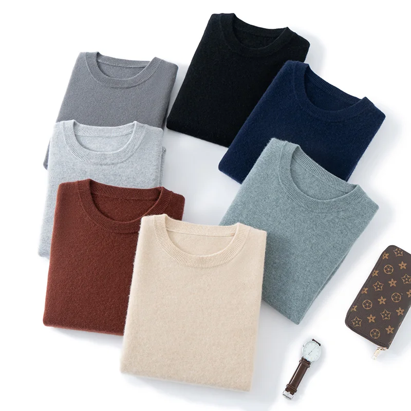 

Мужская футболка весна/лето, новый 100% кашемировый джемпер с короткими рукавами, мужской вязаный пуловер с круглым вырезом, жилет, повседневная мужская одежда