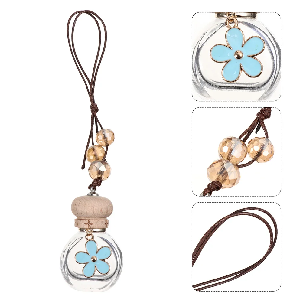 

2Pcs 6Ml Car Perfume Oil Bottle Pendant Hanging Air Freshener Diffuser Aromatherapy Scent Interior Decorative Diffuser Bottle