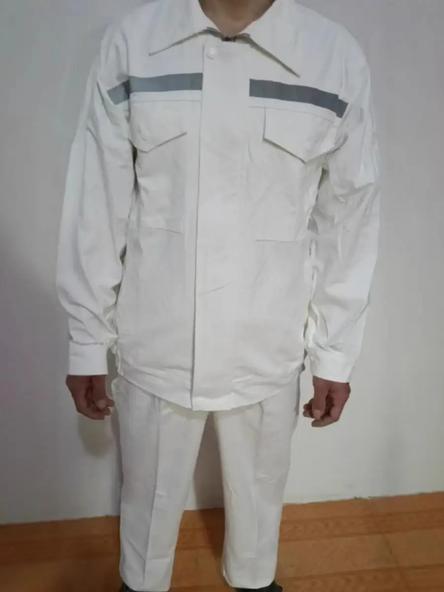 

Утолщенный рабочий костюм из чистого хлопка для сварки, огнестойкий, влагопоглощающий, со светоотражающими полосами, мужской, защитный.