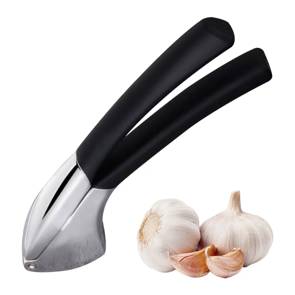 

Upgrade Zinc Alloy Garlic Press Non-slip Handle Manual Garlic Crusher Ergonomic Handheld Ginger Mincer Kitchen Vegetable Tool