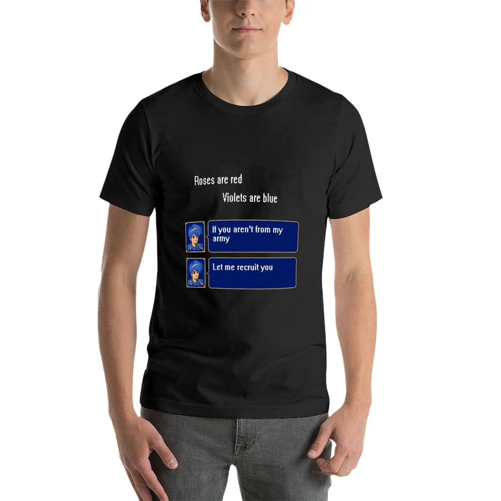 Fire Emblem Marth poem T-Shirt new edition cute clothes tops customs mens t shirt